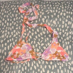 Target Floral Bikini Top - Pink, Purple, Brown